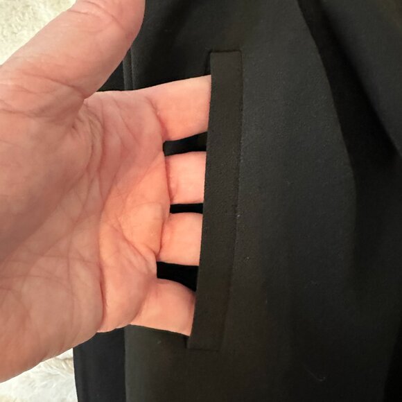 White House/Black Market Black Sleeveless Zippered Dress - Picture 3 of 10